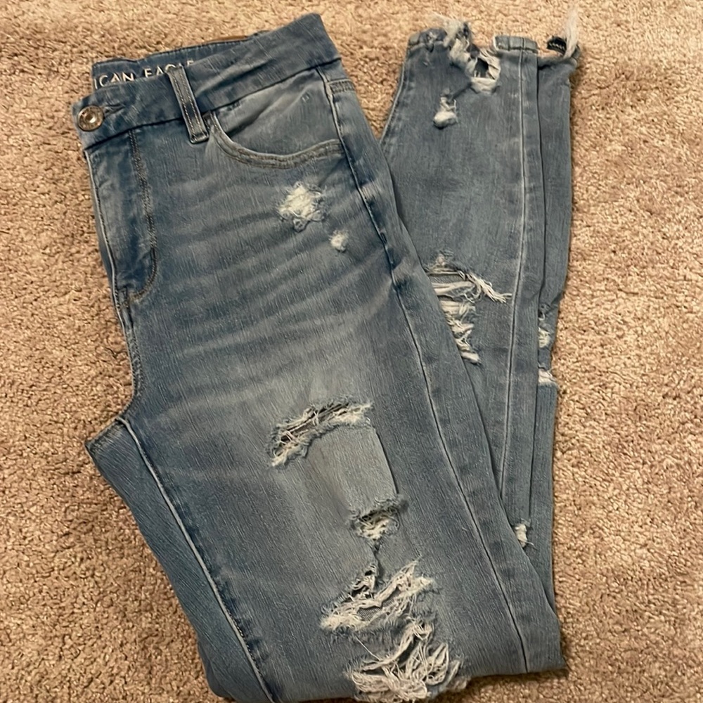 American eagle ripped jeans